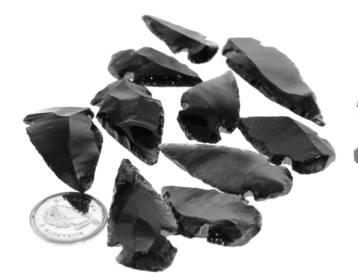 Obsidian Natural Crystal Arrow Head (1pc)