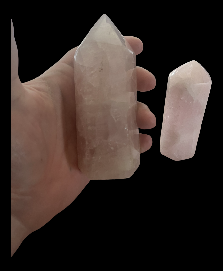 Rose quartz towers(1pc)