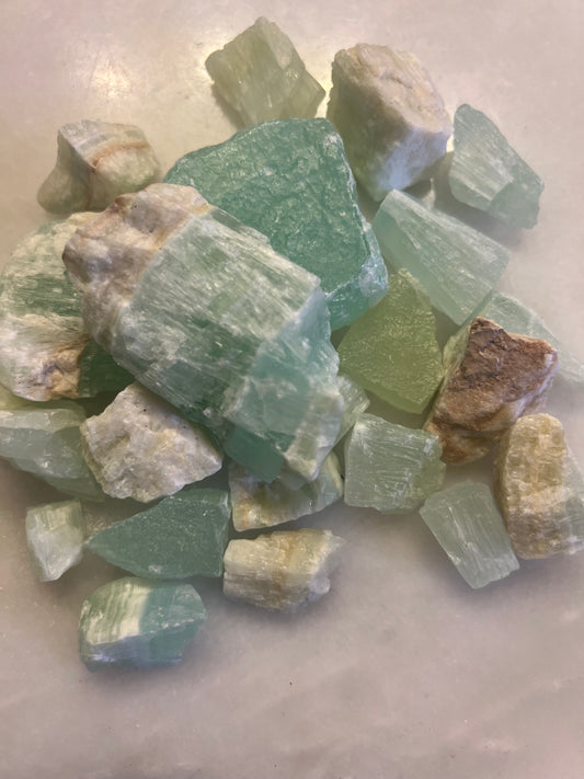 Green Calcite Natural Crystal (1pc)