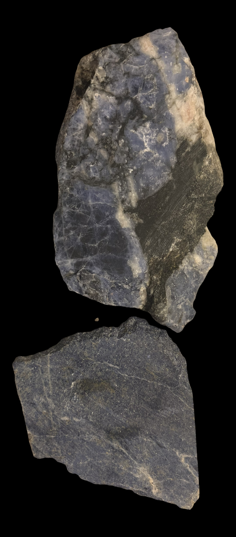 Sodalite natural crystal slab (2 pcs)