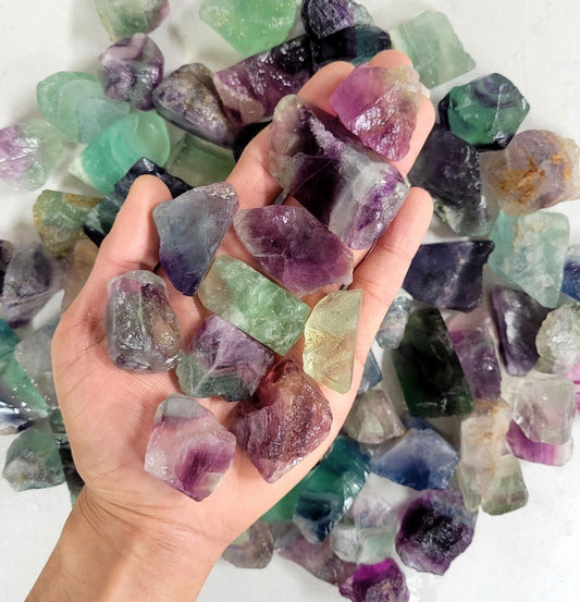 Fluorite Rough Natural Crystal (5pc)