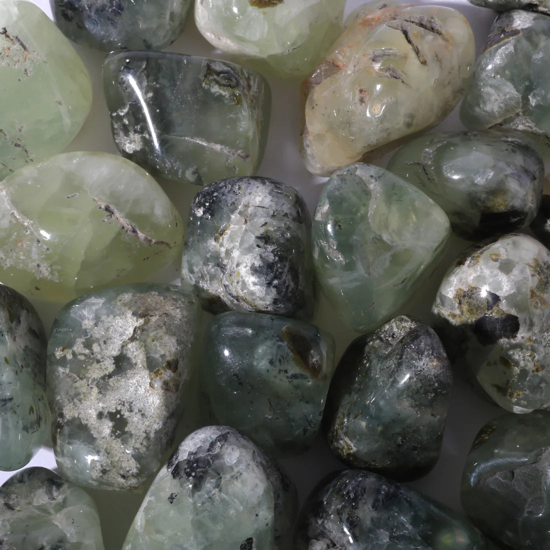 Prehnite Natural Crystal Tumbled (5pc)