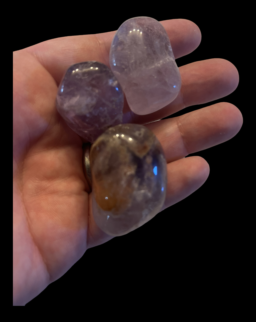 Amethyst tumbled natural crystal (1pc)