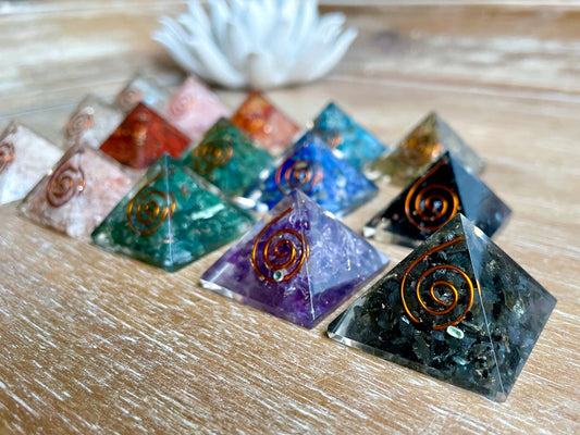 Orgonite Natural Crystal Pyramids (1pc)