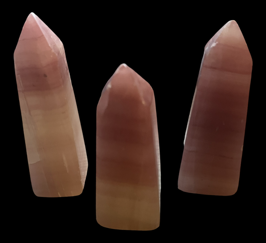 Strawberry Calcite Towers (1pc)