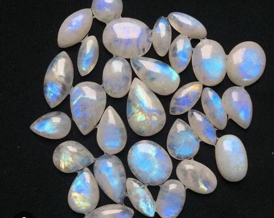 Moonstone Natural Crystal Cabs (1pc)