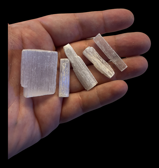Selenite Natural Crystal (5pc)